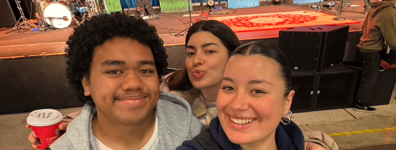 Group of young people smiling and enjoying themselves at Katoomba Christian Convention, capturing the joy and community spirit of the event.