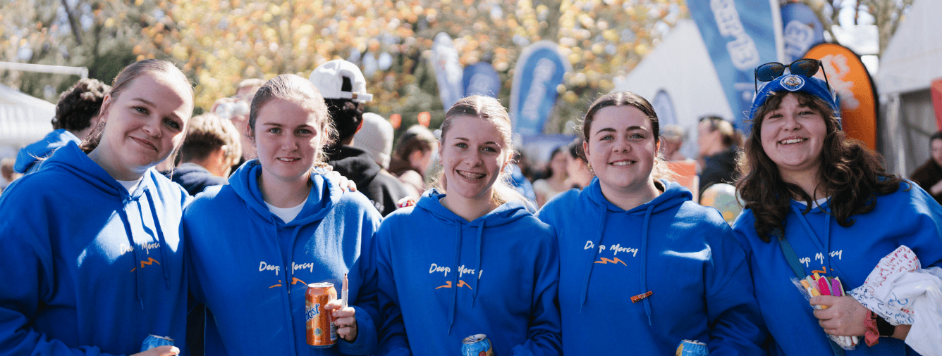 Youth group of young people at KYCK 26 Christian youth event in Katoomba.